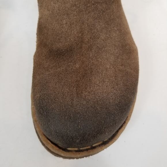 Born Women's Calyn Distressed Suede Leather Brown Ankle Boots Booties Size 8 - Picture 5 of 13